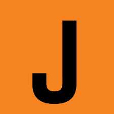 The icon representing the AI Journalism Lab at CUNY is an orange square with a black J in a sans serif font.